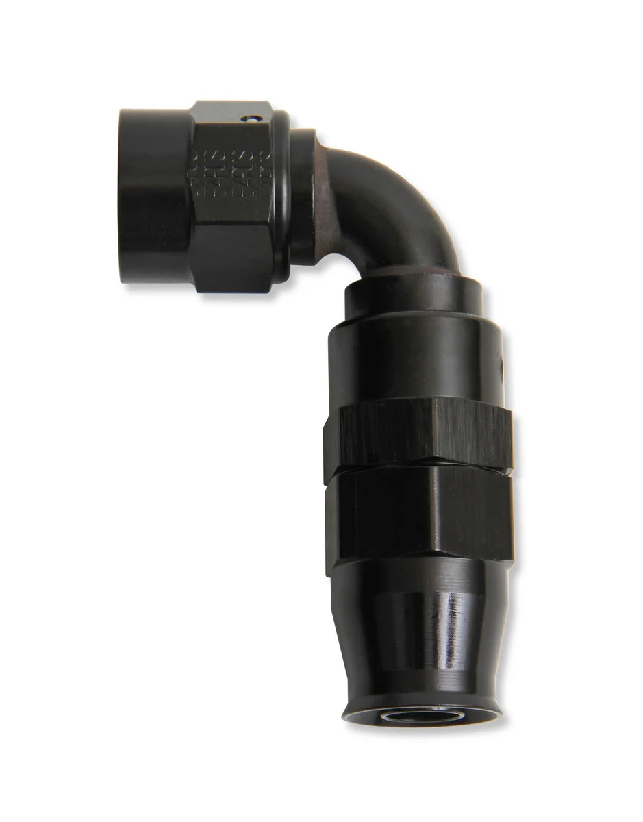 Earl's Performance -16 AN Twist-on (Dynamic Swivel) 90 Degree Bent Tube Hose-End 629116ERL - Side View