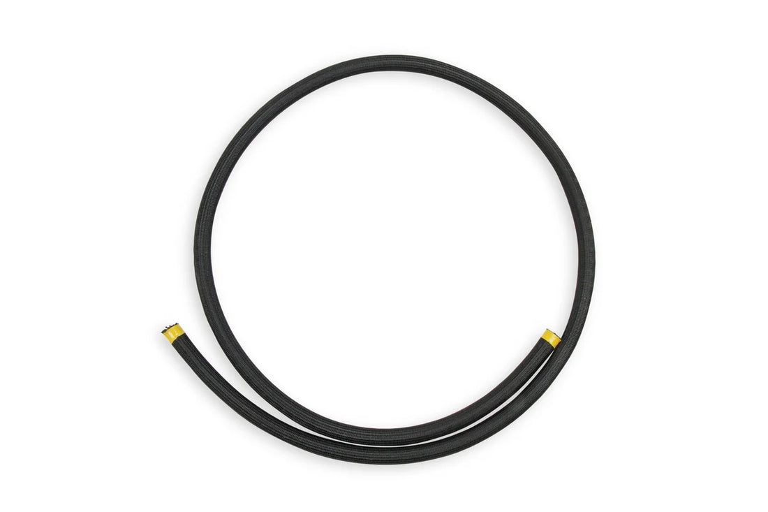 Earl's Performance -20 Double-Helix Ribbed PTFE Hose, Black Monofilament Braided, 150 PSI - 6FT 680620ERL - Side View
