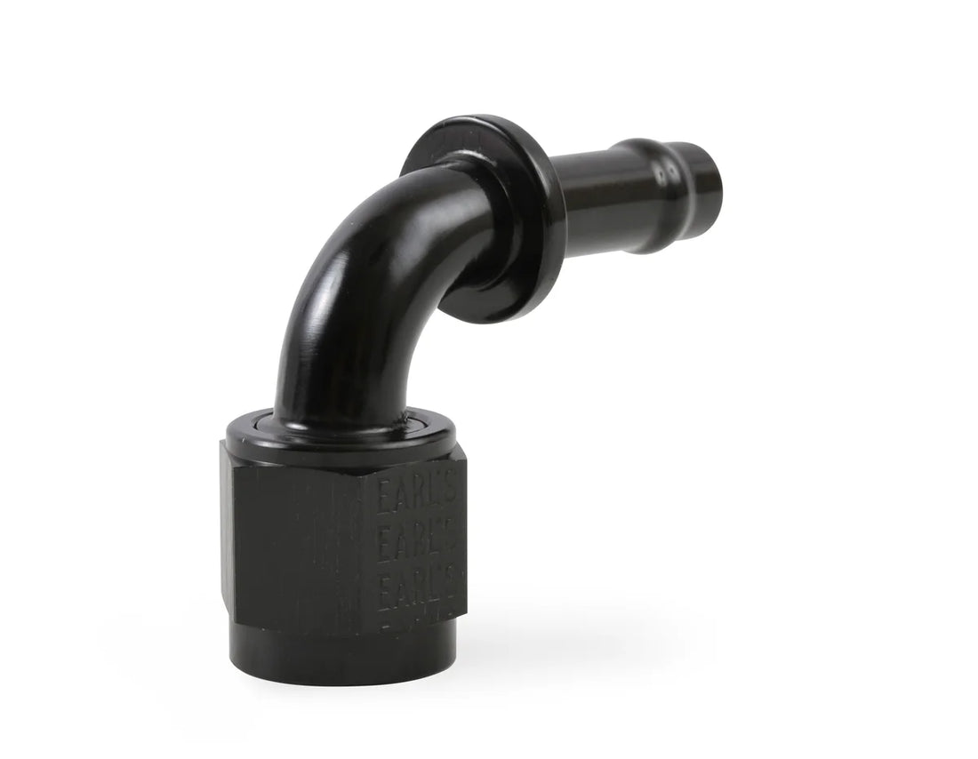 Earl's Performance -6 90 DEG TO 3/8" Earl's VAPOR GUARD HOSE END 759166ERL - Back View