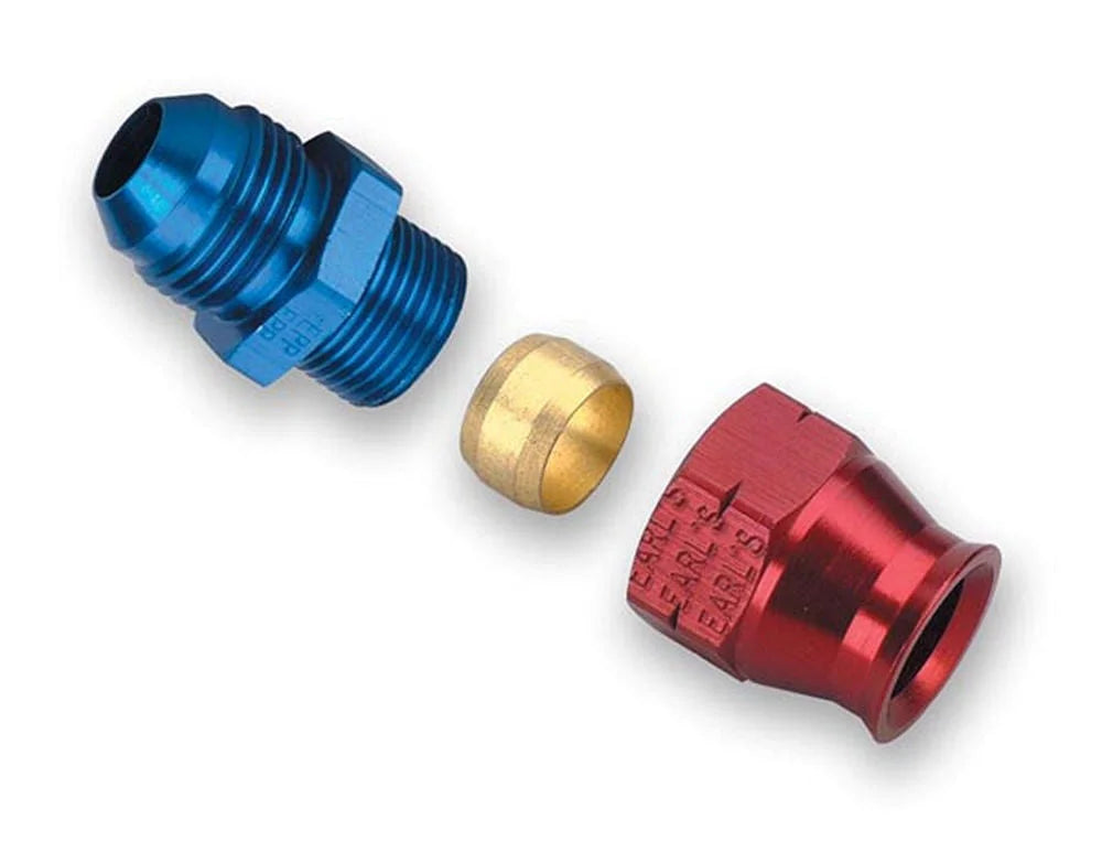 Earl's Performance #6 Male to 3/8in Alum Tubing Adapter 165006ERL
