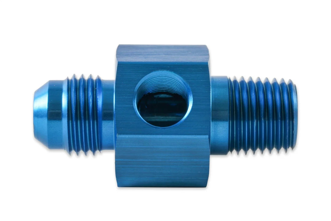 Earl's Performance -8AN Male to 1/4" NPT 1/8" NPT in Hex 100197ERL - Side View