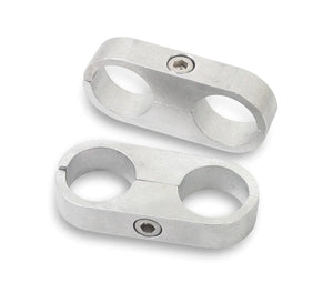 Earl's Performance 9/16in. Polished Alum. Hose/Tube Separators-2pk 167209ERL