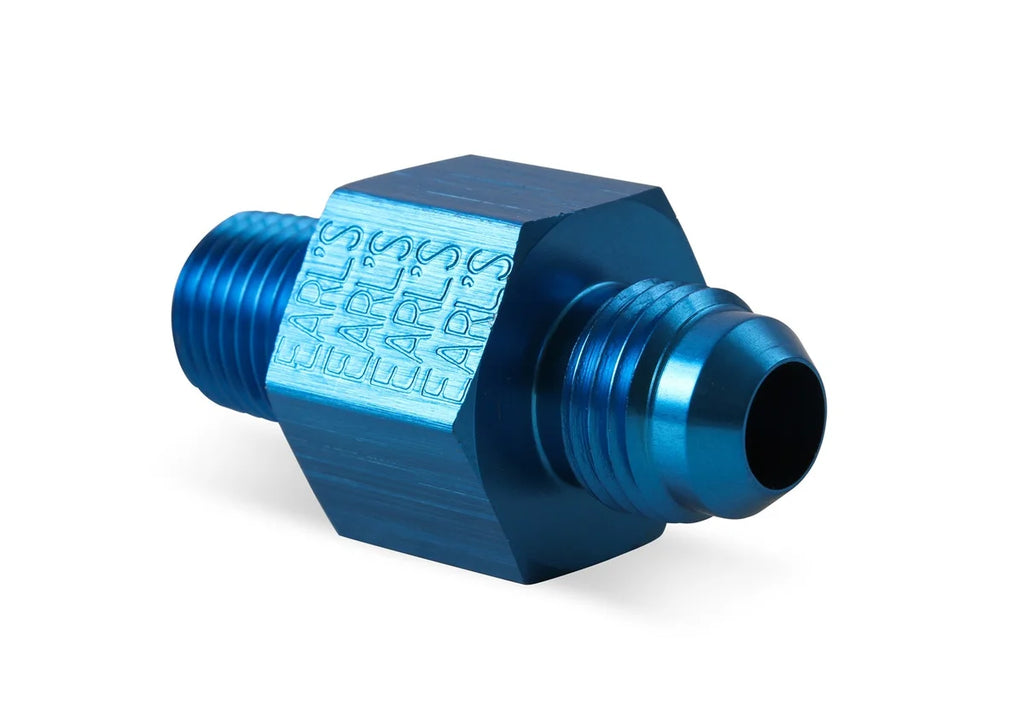 Earl's Performance CLEARANCE ITEM / ALL SALES FINAL - 6AN Male to 1/4" NPT - 1/8" NPT in Hex 100193ERL - Side View