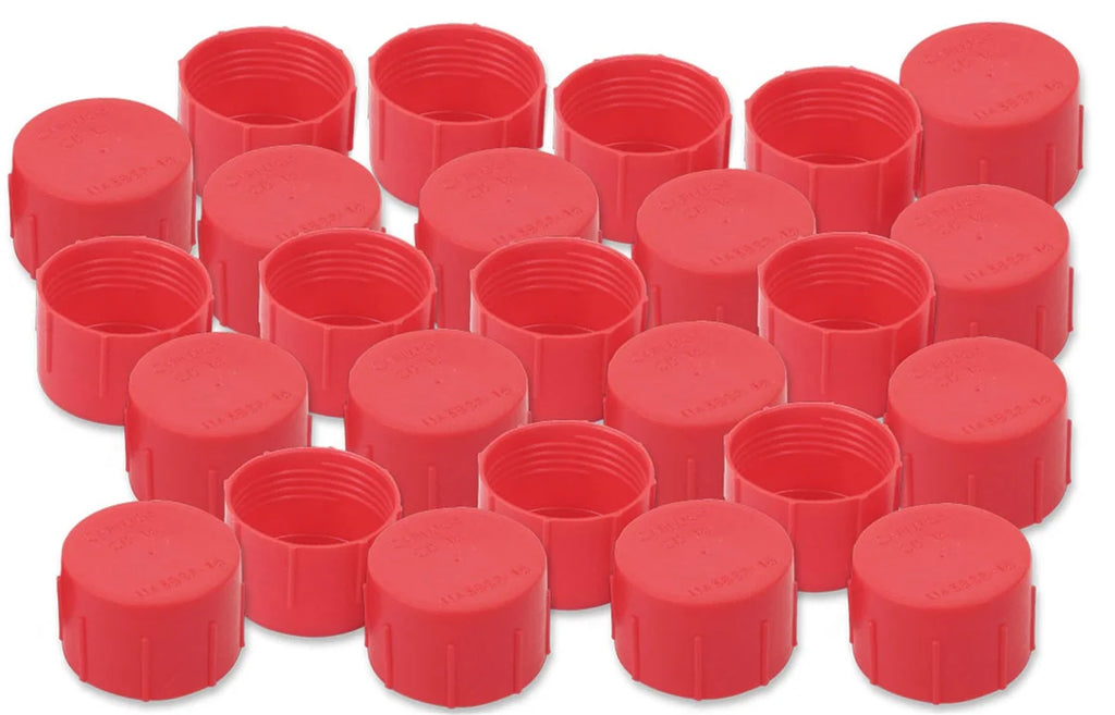 Earl's Performance CLEARANCE ITEM / ALL SALES FINAL - Plastic Caps, Size -4, Package Of 25 179104ERL