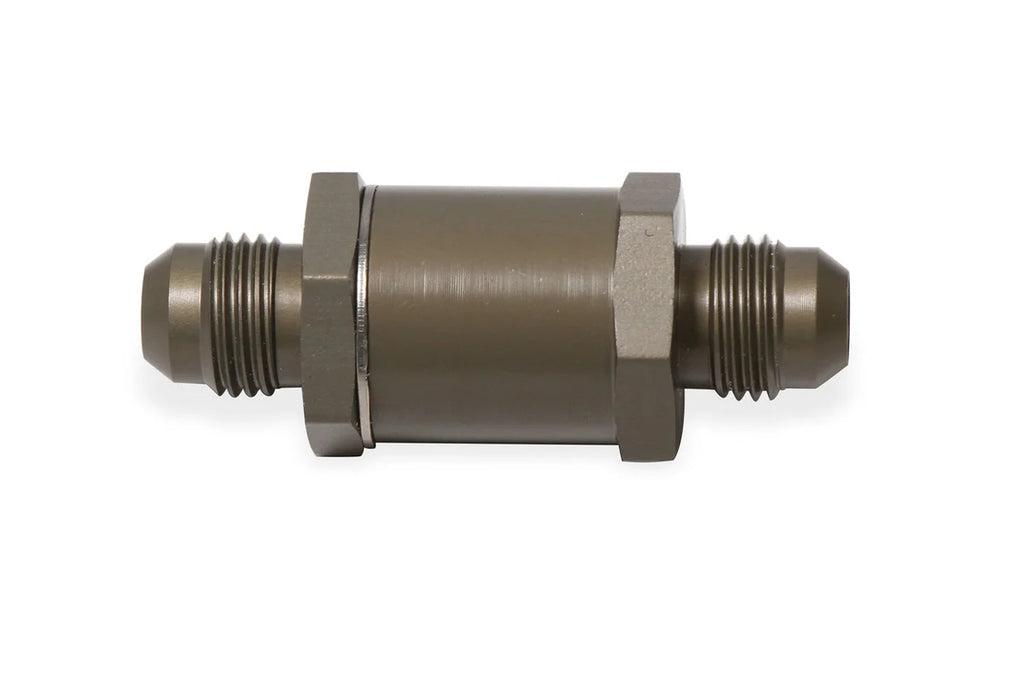 Earl's Performance Check Valve - 8AN Male – Stainless Steel Hinge Door with GF-600S Viton® Seal 253008ERL - Main Product View