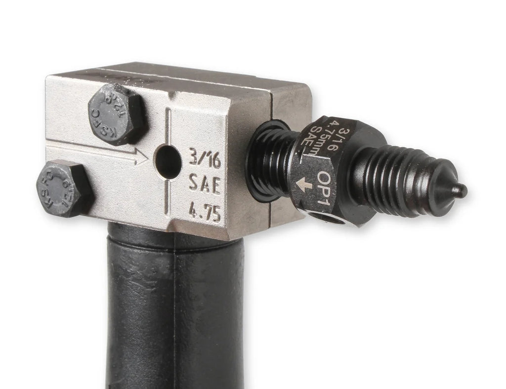 Earl's Performance Double Flaring Tool - 3/16" 45° - On Vehicle Style 038ERL - Installation View