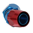 Load image into Gallery viewer, Earl's Performance Earls 45 Degree Auto-Fit Hose End AN -20 - Red/Blue 304620ERL - Side View