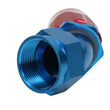 Load image into Gallery viewer, Earl's Performance Earls 45 Degree Auto-Fit Hose End AN -20 - Red/Blue 304620ERL - Detail View