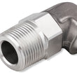Load image into Gallery viewer, Earl's Performance Earl's 90 Degree 3/4" Hose to 1/2" NPT Male Elbow - with Swivel SS988413ERL - Side View