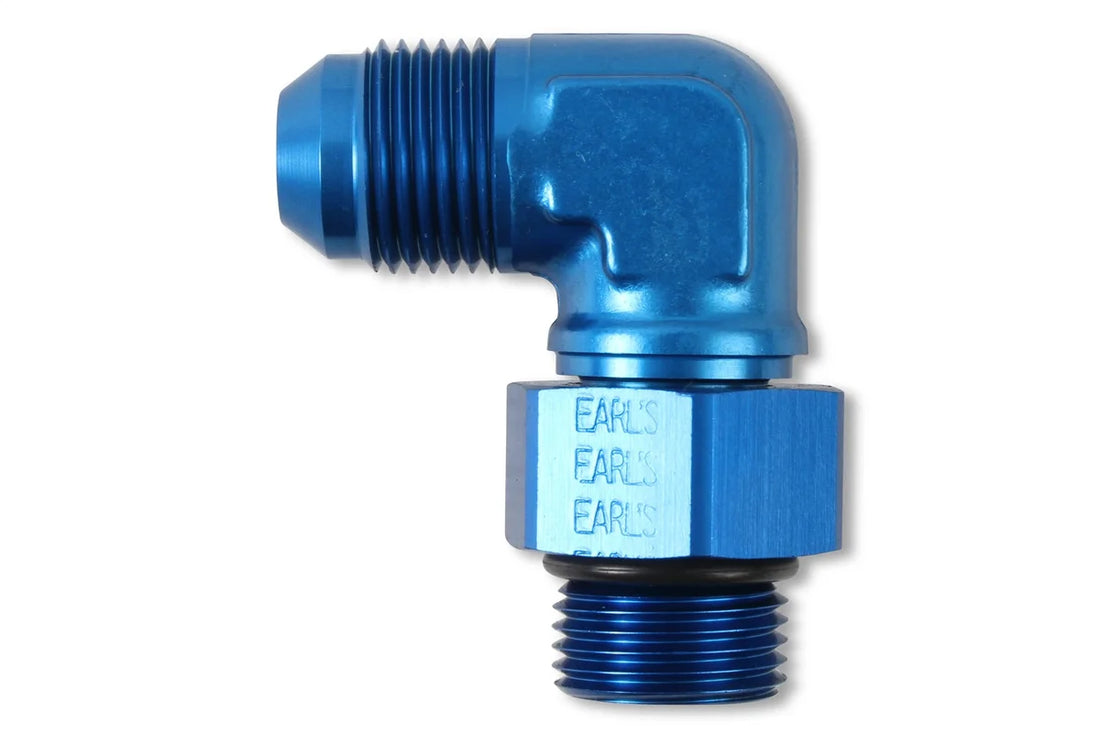 Earl's Performance Earl's 90 Degree -8 AN Male to 3/4"-16 Swivel 949008ERL - Side View