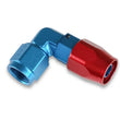 Load image into Gallery viewer, Earl's Performance Earls 90 Degree Swivel-Seal® Hose End AN -16 - Red/Blue 809016ERL - Main Product View