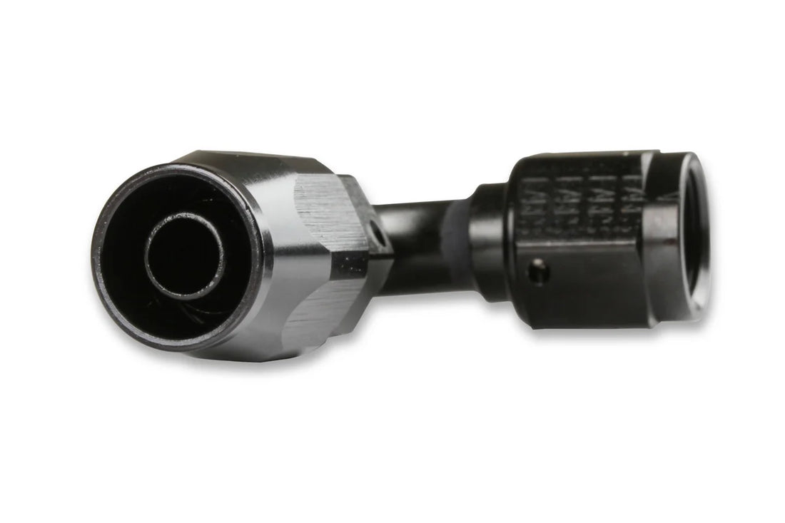 Earl's Performance Earls 90 Degree Swivel-Seal® Hose End AN -6 - Black AT809106ERL - Side View