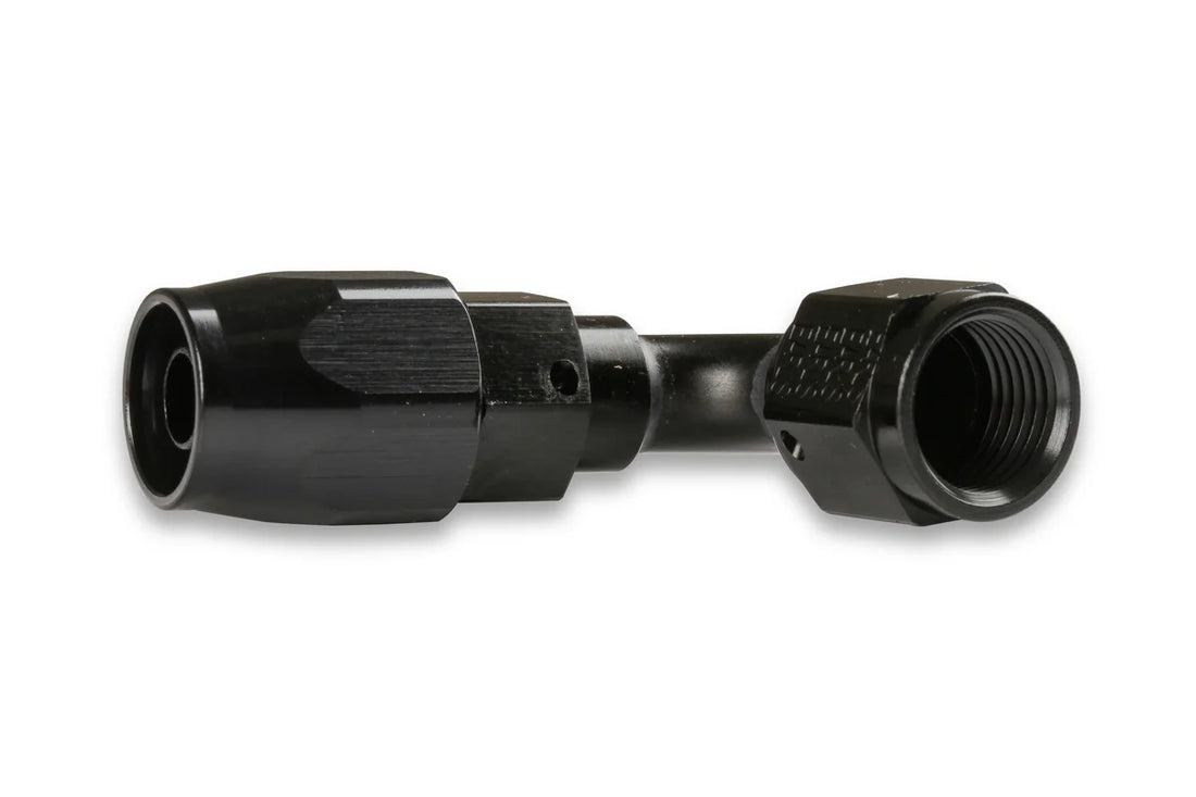 Earl's Performance Earls 90 Degree Swivel-Seal® Hose End AN -6 - Black AT809106ERL - Back View