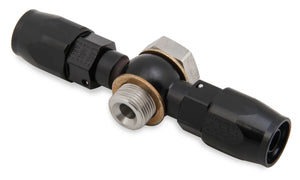 Earl's Performance Earls 9/16"-24 Double Bango Swivel-Seal® Hose End AN -6 Black AT807994ERL - Main Product View