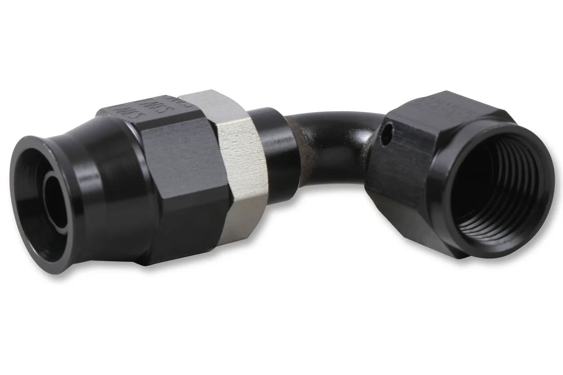 Earl's Performance Earl's Adj. Tube 90 Degree Speed-Seal Hose End, -3 Hose Size, 3 Nut Size AT609233ERL - Installation View