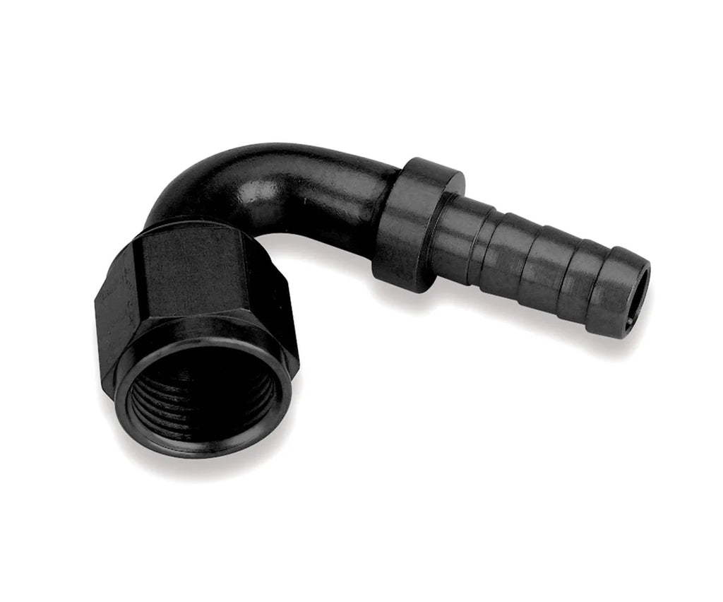 Earl's Performance Earl's Auto-Crimp Hose End - 150 Degree - Size -6 - Black AT715006ERL
