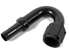Load image into Gallery viewer, Earl's Performance Earl's Auto-Crimp Hose End - 150 Degree - Size -8 - Black AT715008ERL