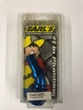 Load image into Gallery viewer, Earl's Performance Earl's Auto-Crimp Hose End - 45 Degree - Size -12 - Blue 704612ERL
