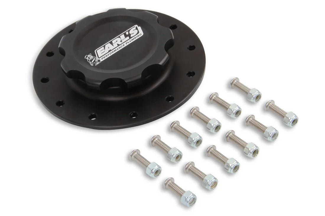 Earl's Performance Earl's Billet Fuel Cell Cap 166017ERL - Side View
