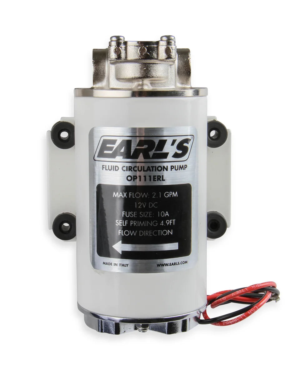 Earl's Performance Earl's Electric Oil Pump - 12 VDC OP111ERL - Back View