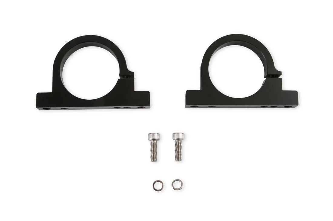 Earl's Performance Earls Fuel Filter Mounting Brackets - fits 1.5" Diameter Filters - Black 230622ERL - Side View