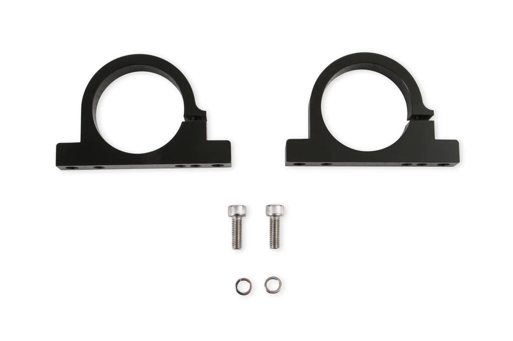 Earl's Performance Earls Fuel Filter Mounting Brackets - fits 2.0" Diameter Filters - Black 230623ERL - Side View