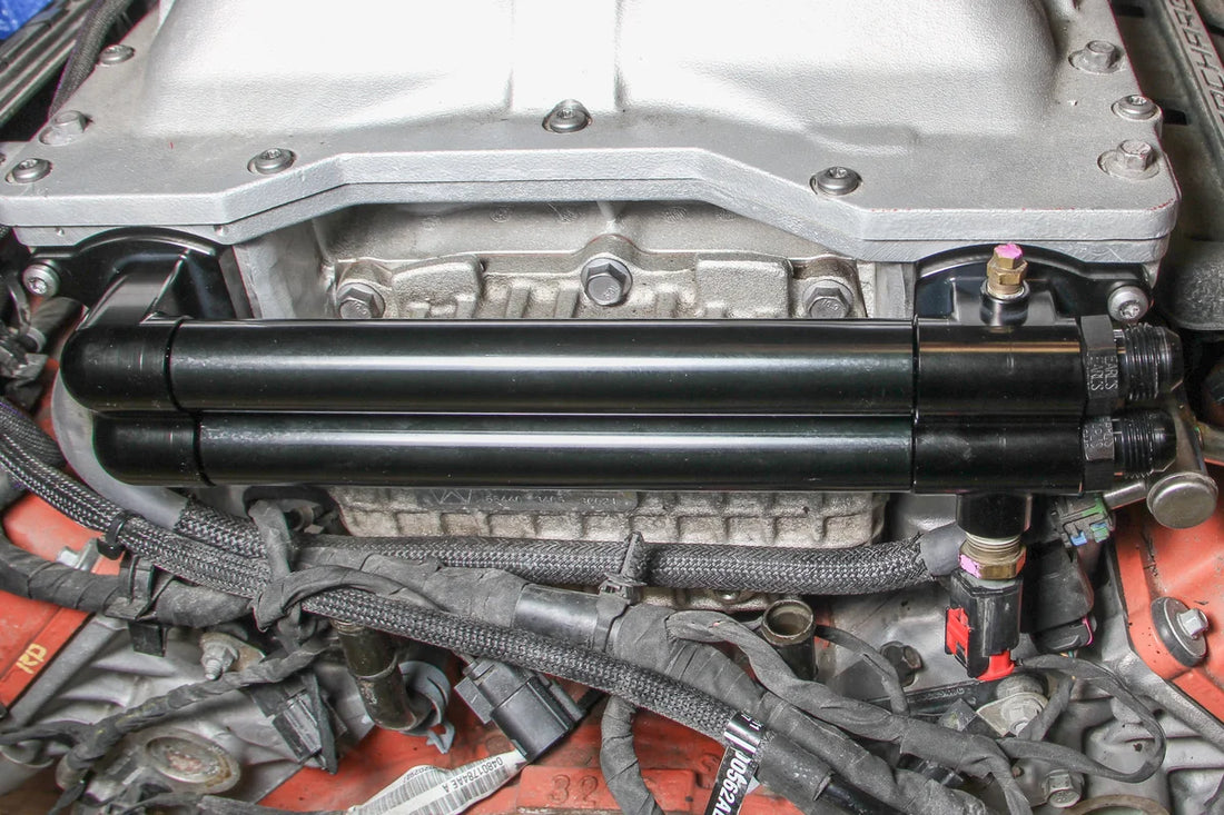 Earl's Performance Earl's Gen III Hemi Supercharger Intercooler Manifold HEMI0005ERL - Installation View