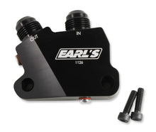 Load image into Gallery viewer, Earl's Performance Earl's Gen V LT Side Mount Oil Cooler Adapter 1126ERL - Main Product View