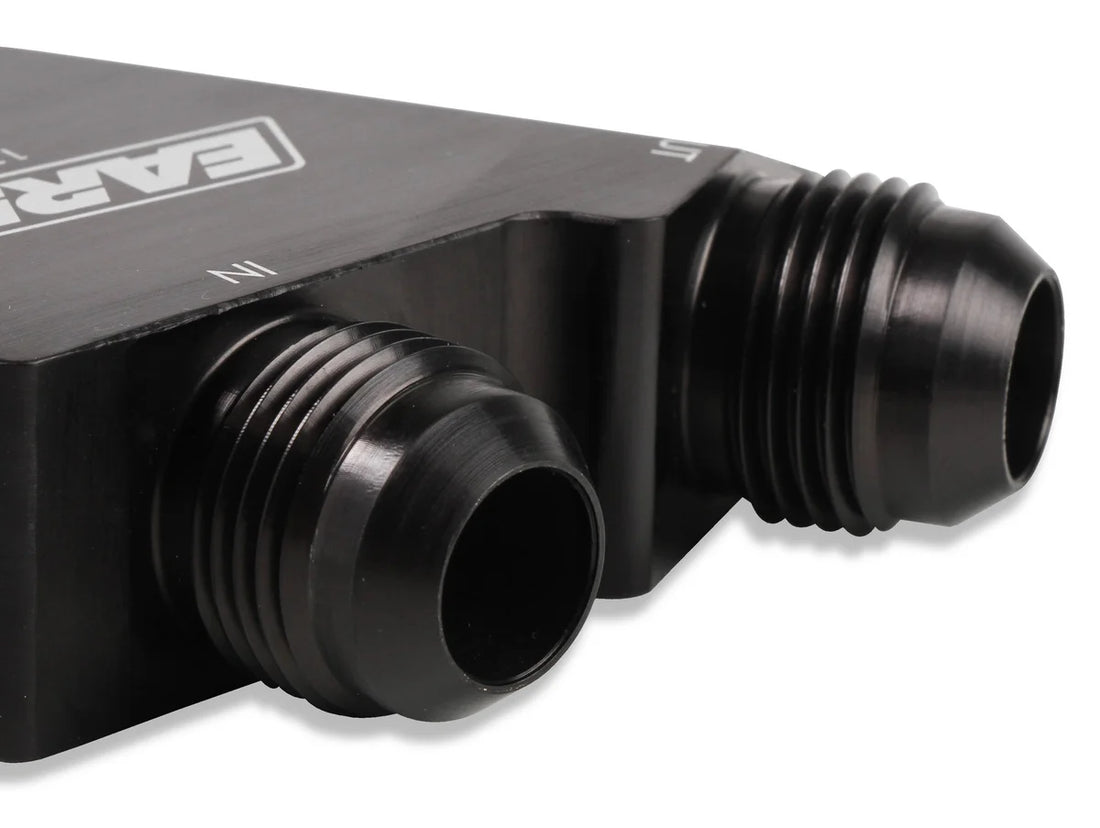 Earl's Performance Earl's Gen V LT Side Mount Oil Cooler Adapter 1126ERL - Installation View