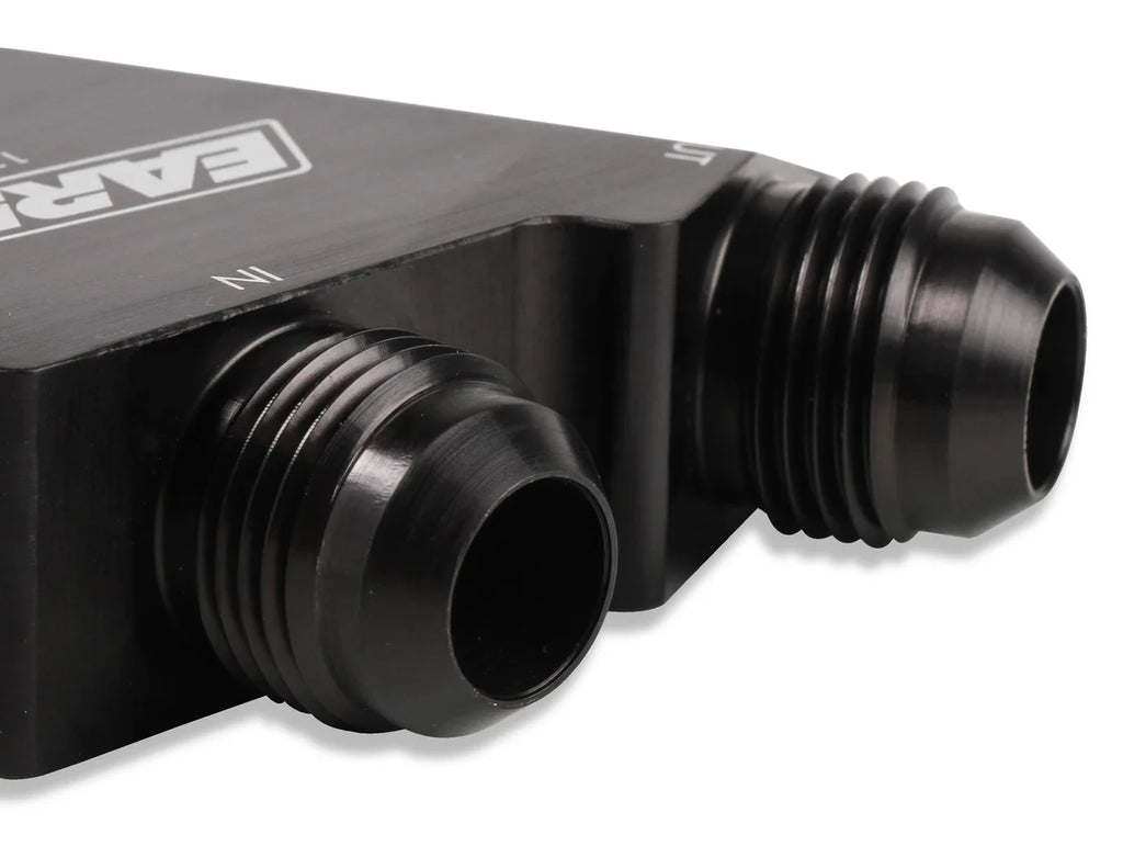 Earl's Performance Earl's Gen V LT Side Mount Oil Cooler Adapter 1126ERL - Installation View