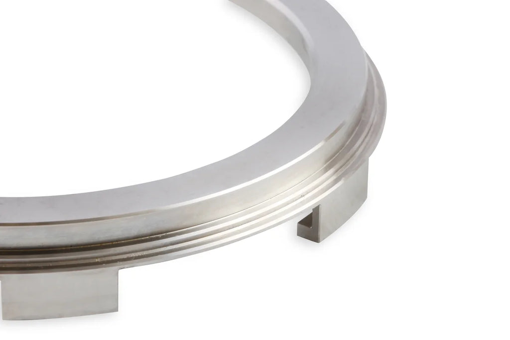 Earl's Performance Earl's Late Model USCAR Fuel Pump Module Mounting Ring - Stainless Steel 166022ERL - Installation View
