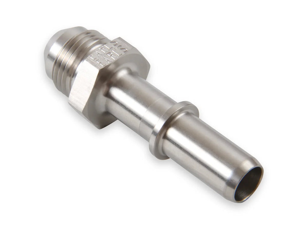 Earl's Performance Earl's O.E. Fuel Line EFI Quick Connect 1/2" Tube to -8 AN Male - Stainless 961988ERL - Back View