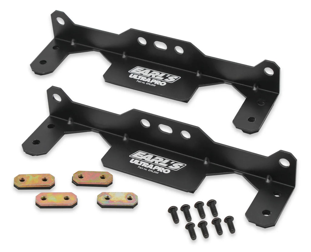 Earl's Performance Earl's Oil Cooler Mounting Brackets for UltraPro Narrow Coolers 200ERL - Main Product View