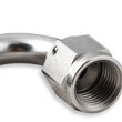 Load image into Gallery viewer, Earl's Performance Earls Power Steering Hose End - 120 Degree -6 AN - Stainless Steel SS131206ERL - Side View