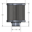 Load image into Gallery viewer, Earl's Performance Earl's Replacement Filter for Catch Tank CT103ERL - Installation View