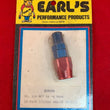 Load image into Gallery viewer, Earl's Performance Earls Straight Swivel-Seal® Hose End -1/4" NPT Male to -6 Hose - Red/Blue 820106ERL - Main Product View