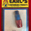 Load image into Gallery viewer, Earl's Performance Earls Straight Swivel-Seal® Hose End -1/4" NPT Male to -6 Hose - Red/Blue 820106ERL - Additional View 6