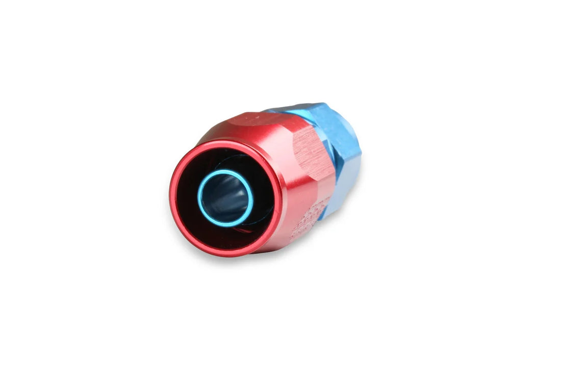 Earl's Performance Earls Straight Swivel-Seal® Hose End AN -16 - Red/Blue 800116ERL - Side View