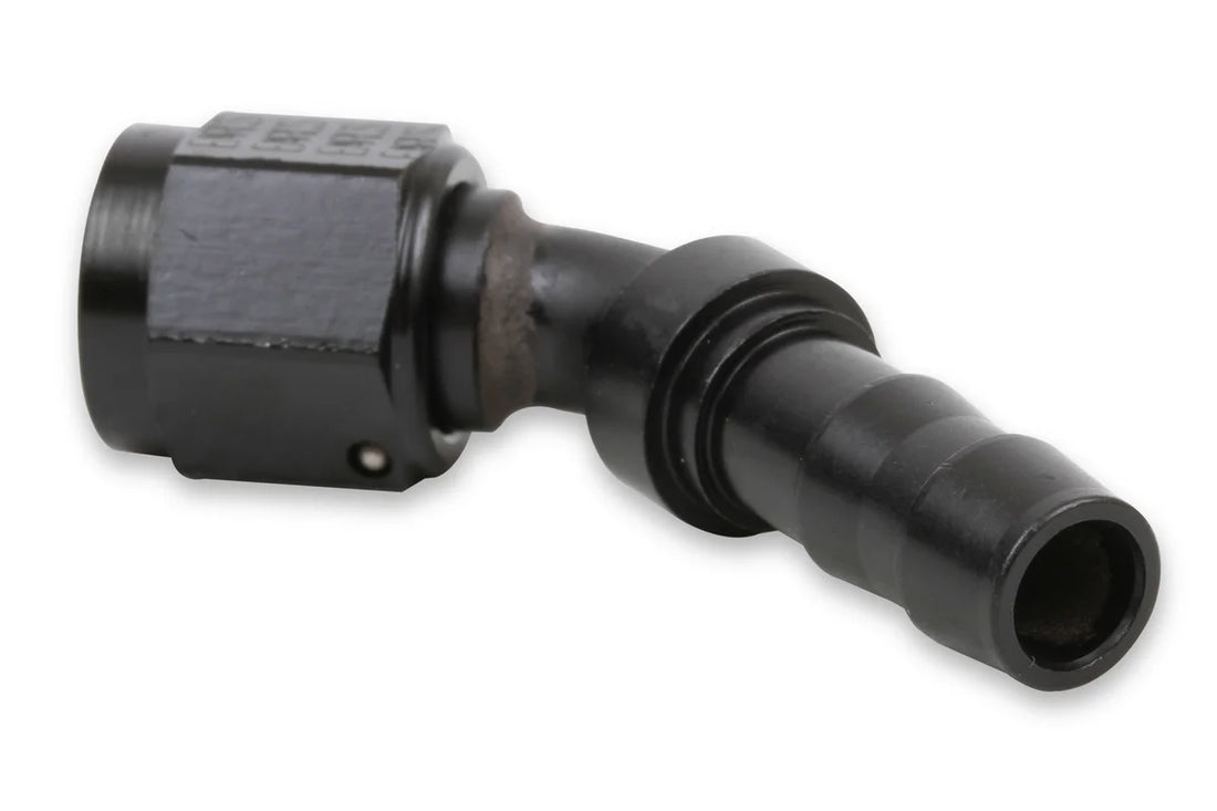Earl's Performance Earl's Super Stock™ 45 Degree -6 Female to 3/8" Barb AT704667ERL - Back View
