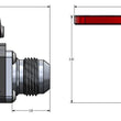 Load image into Gallery viewer, Earl's Performance Earl's UltraPro Ball Valve -12 AN Male to Female 230712ERL - Dimension Reference