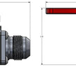 Load image into Gallery viewer, Earl's Performance Earl's UltraPro Ball Valve -12 AN Male to Male 230512ERL - Dimension Reference