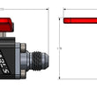 Load image into Gallery viewer, Earl's Performance Earl's UltraPro Ball Valve -6 AN Male to Male 230506ERL - Dimension Reference