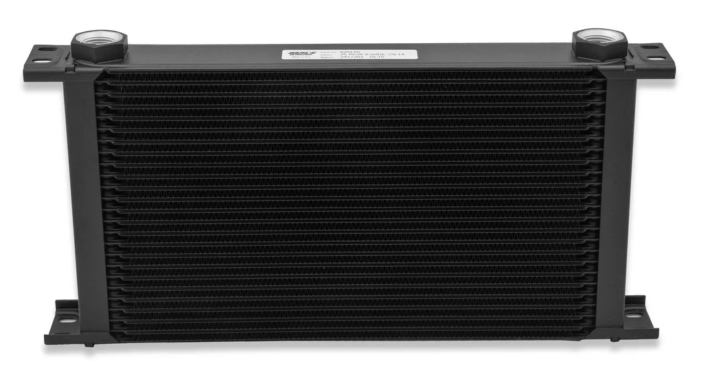 Earl's Performance Earl's UltraPro Oil Cooler - 25 Rows - Extra-Wide Cooler 825ERL - Side View