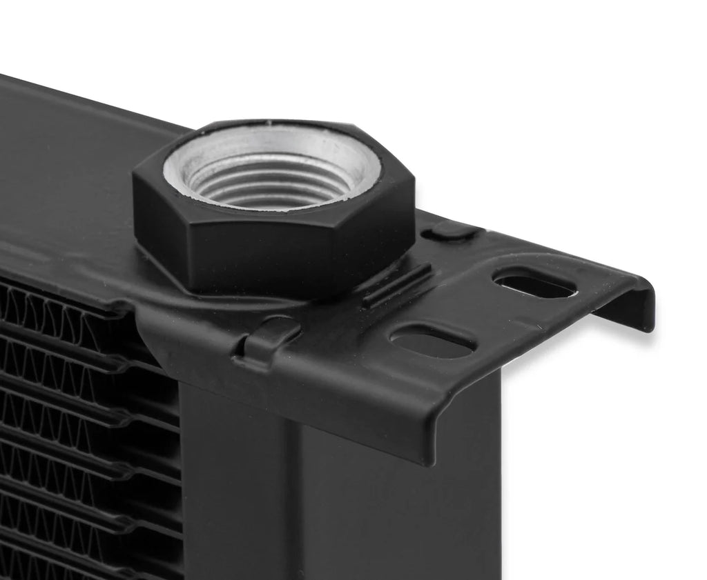 Earl's Performance Earl's UltraPro Oil Cooler - Black - 13 Rows - Wide Cooler 413ERL - Side View