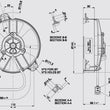 Load image into Gallery viewer, Earl's Performance Earl's UltraPro Oil Cooler w/ Fan Pack - 19 Rows - Narrow Cooler FP219ERL - Side View