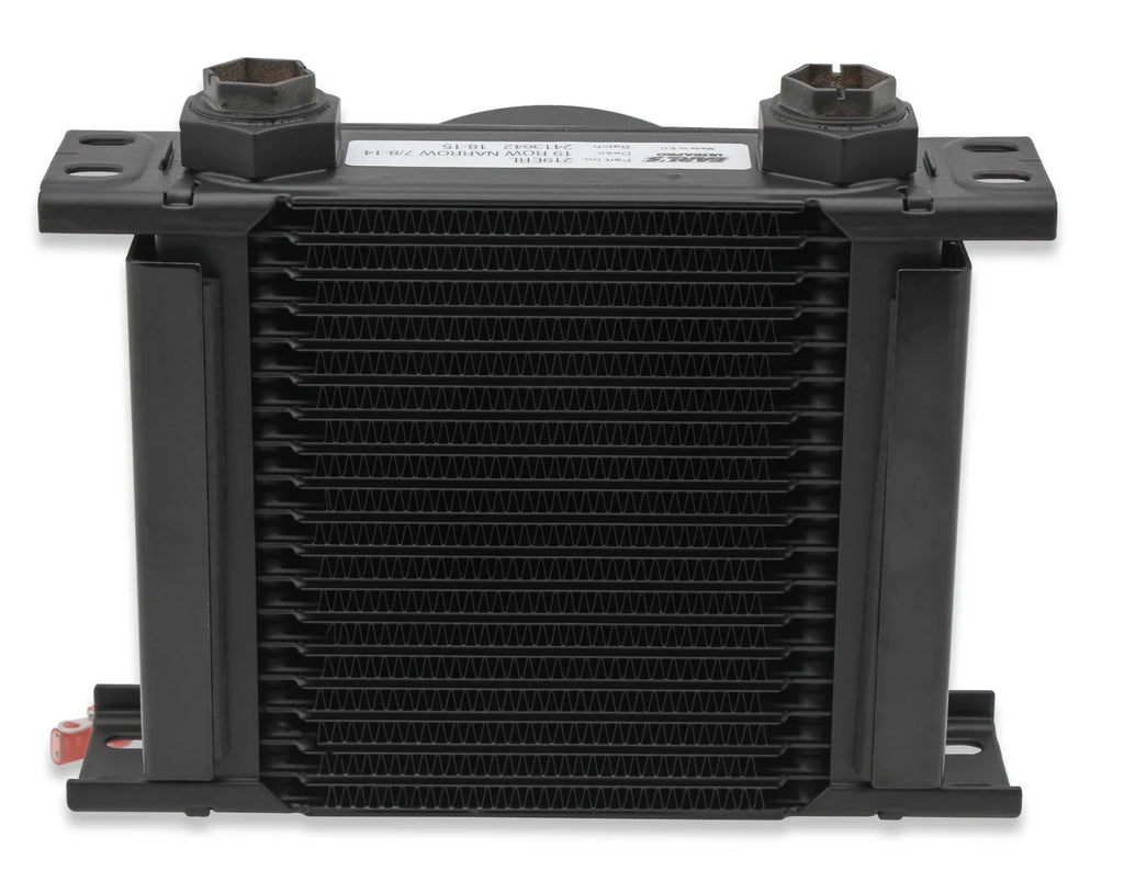 Earl's Performance Earl's UltraPro Oil Cooler w/ Fan Pack - 19 Rows - Narrow Cooler FP219ERL - Back View