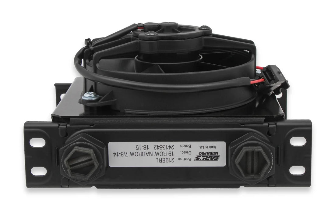 Earl's Performance Earl's UltraPro Oil Cooler w/ Fan Pack - 19 Rows - Narrow Cooler FP219ERL - Additional View 7