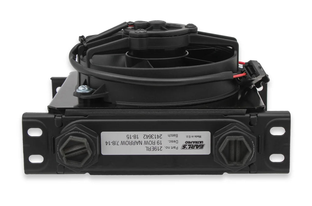 Earl's Performance Earl's UltraPro Oil Cooler w/ Fan Pack - 19 Rows - Narrow Cooler FP219ERL - Additional View 7