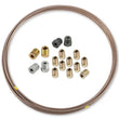 Load image into Gallery viewer, Earl's Performance Easy Form Copper/Nickel Alloy Tubing, 3/16" Diameter, 25' Coil with Tube Nuts NC6316KERL - Main Product...