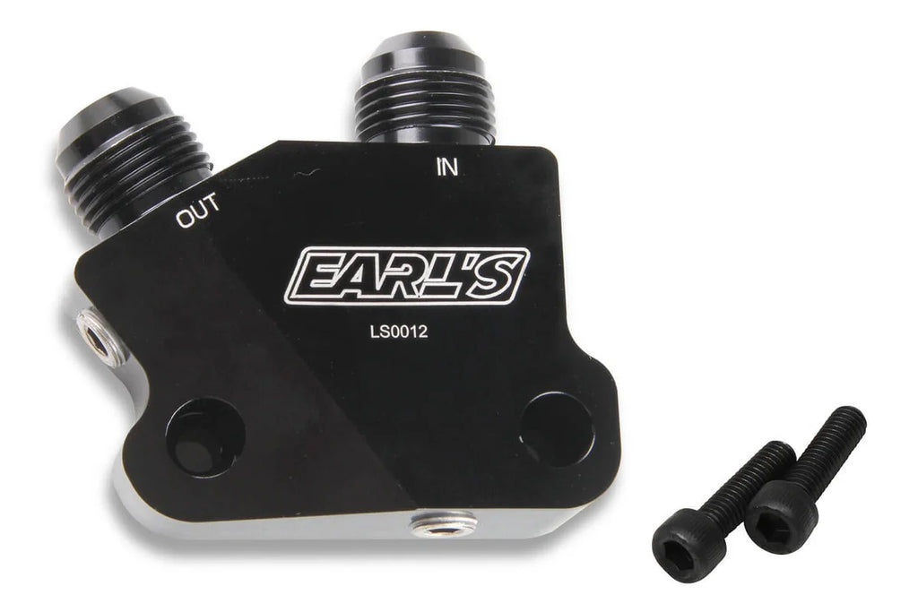 Earl's Performance Engine Oil Cooler Adapter LS0012ERL fits Gm LS